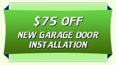 $75 off new garage door spring installation